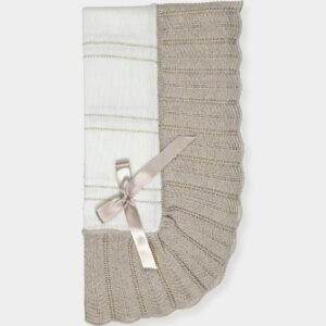 Macilusion ruffle blanket- Beige