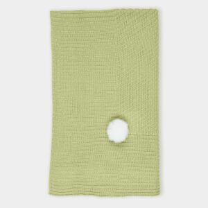 Macilusion Sutileza pompom blanket- Green