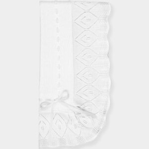 Macilusion ruffle blanket- blanco