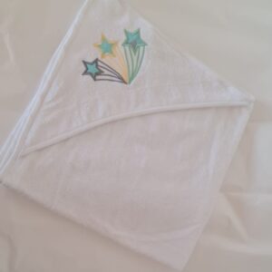 Hooded towel- Stars applique