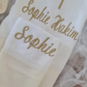 Baptism lace towels- Medium + small