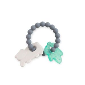 Saro Bear & Leaf Water & Silicone Teether-