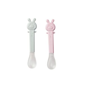 Saro soft ended spoons set- pink